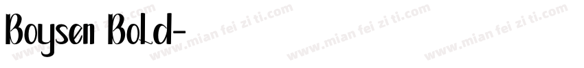 Boysen Bold字体转换